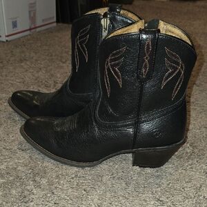 Ariat Black Leather Western Boots